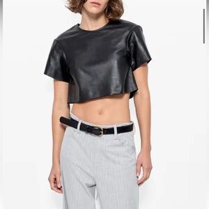 Beck Upcycled Leather Tee
AS by DF Sz Sm